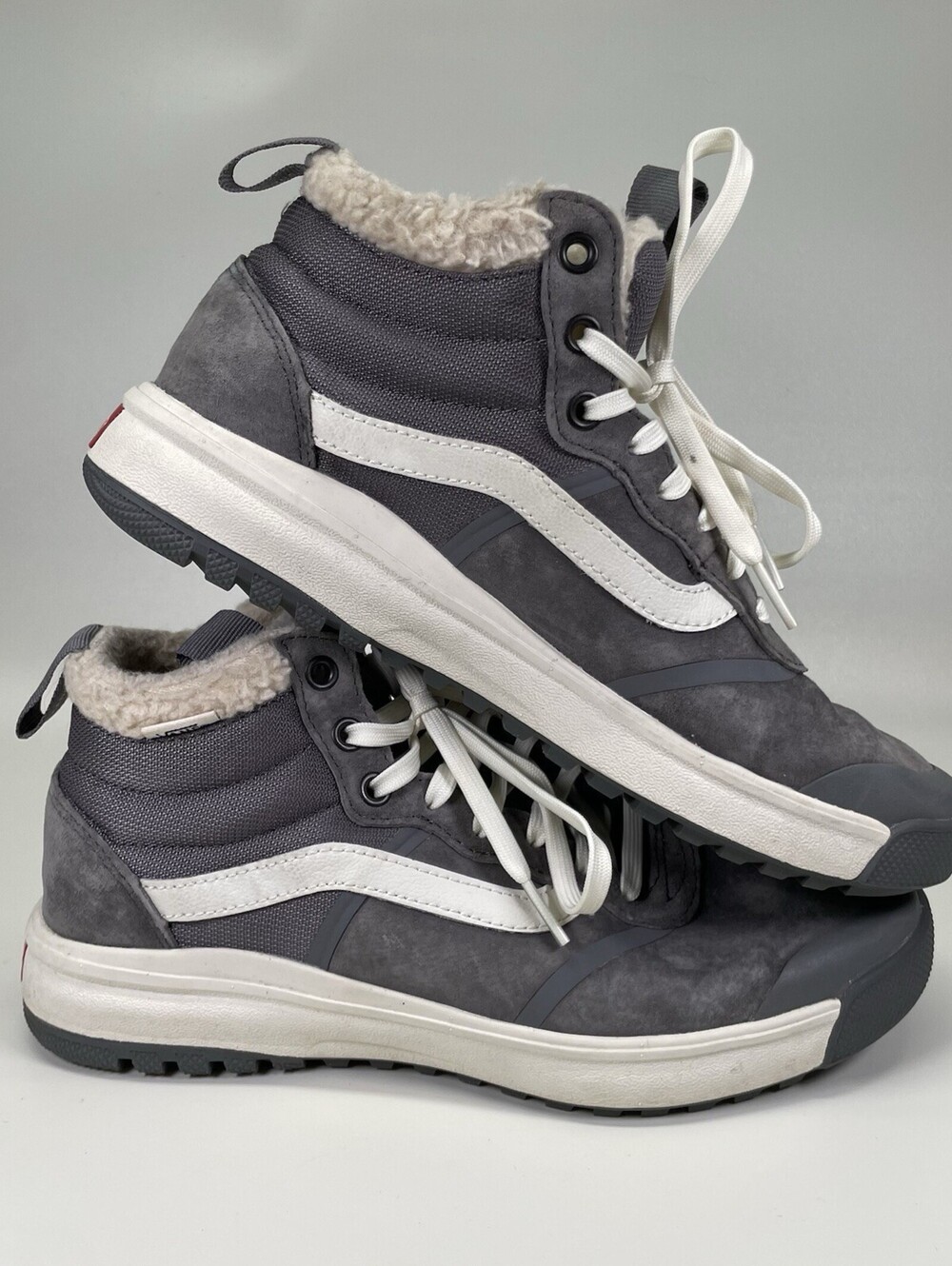 Vans Filmore Vansguard High Top Sherpa Suede Gray Men’s 7.5 Women’s 9